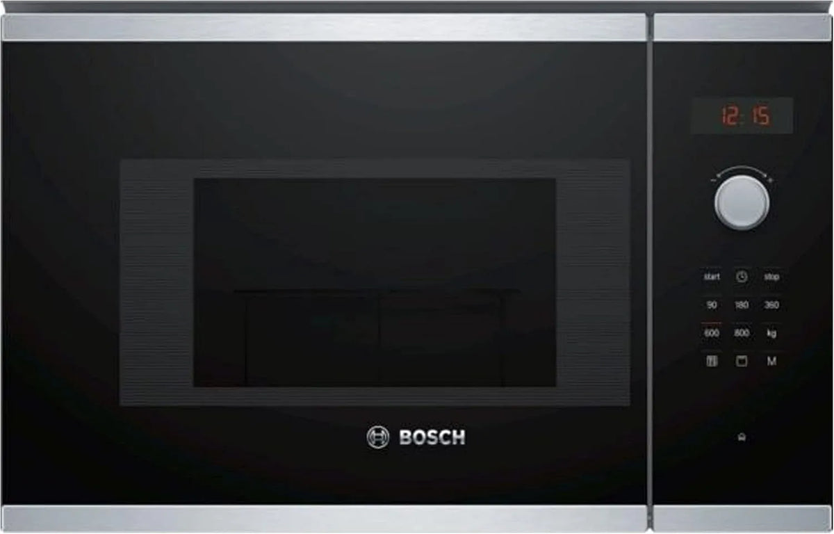 Bosch bel523ms0, Multifunktionelle mikrobølgeovne, build- i 20L 800 W sort, rustfrit stål - mikroovn (build- in, 20 L, 800 W, Sort / sølv