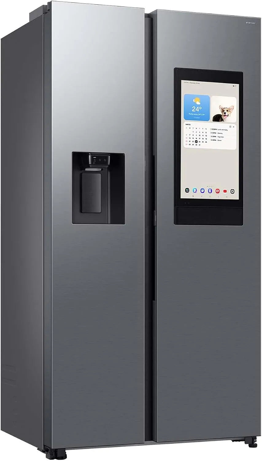 Samsung RS90F67BETEF, Køle-/fryseskabe, side køleskabe-fryser, AI køleskab med fryser, 178 cm, 614 l, is / vand, Sølv, 225 l