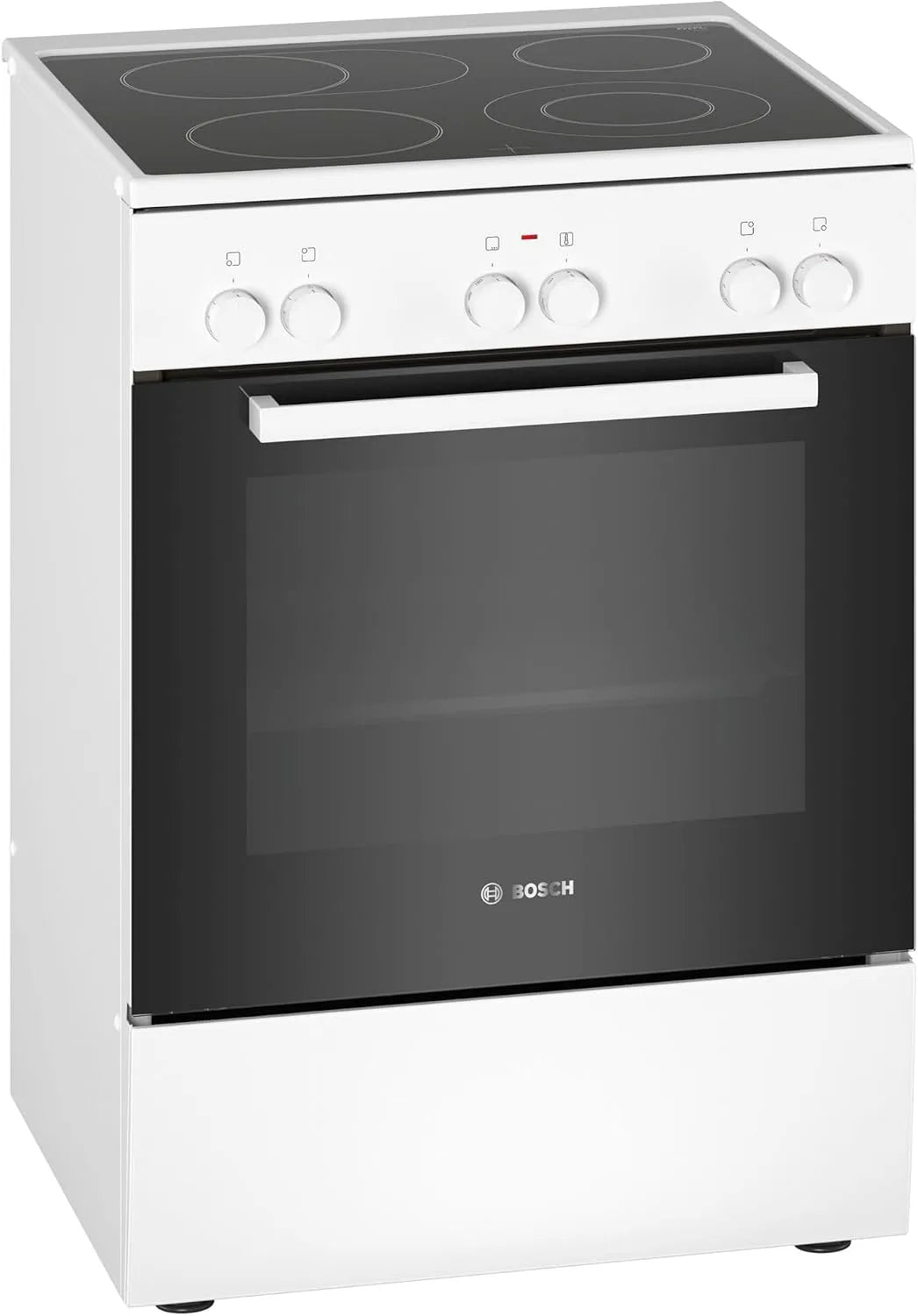 Bosch HKA090220, Komfurer, serie 2 elektrisk komfur, 60 cm bred, 3D varm luft bagning på 3 niveauer, udvides, Sort, 60 cm, 85 x 60 x 60