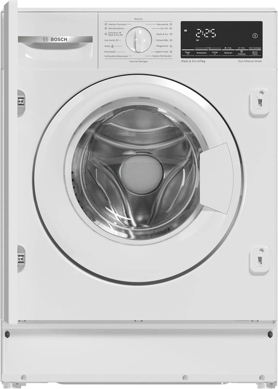 Bosch WKD28490, Vaske-tørremaskiner, serie 6 Bygge- i vasketørret- 8 kg Vask 5 kg Dry, Hvid, 8 kg, 5 kg, 28490 V, 1 kg