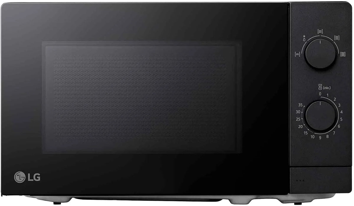LG MS2082F, Solo-mikrobøeovne, solo mikrobø eovn med 700 W, 20 L kapacitet, 439 mm bredde. Intusiv, Sort, 700 W, 20 L, 439 mm