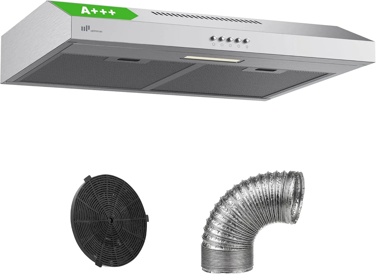 Upstreman HU60, Underbyggede emhætter, A + + + + rækkevidde hætte 60 cm understruktur, sølv, 60 cm, 6 kW, 1, 5 W, 61 dB