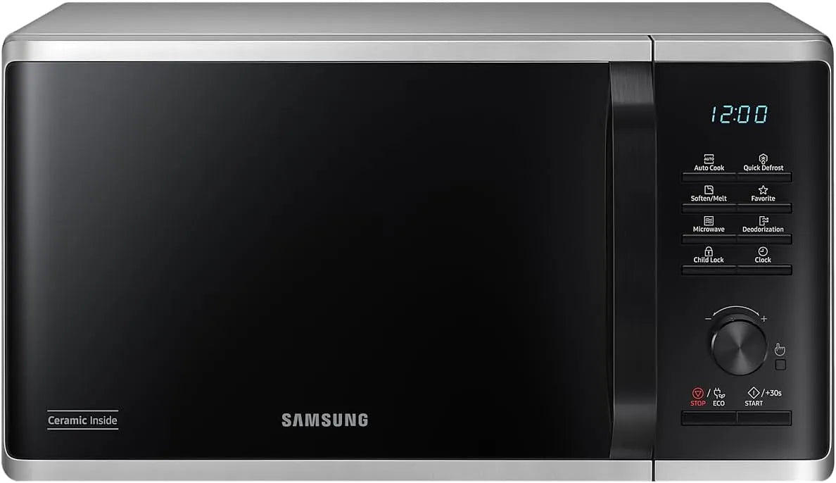 Samsung MS23B3515AS, Eksternt harddiske, mikroovn 23 liter 800 W sølv, 23 l, 800 W, 1150 W