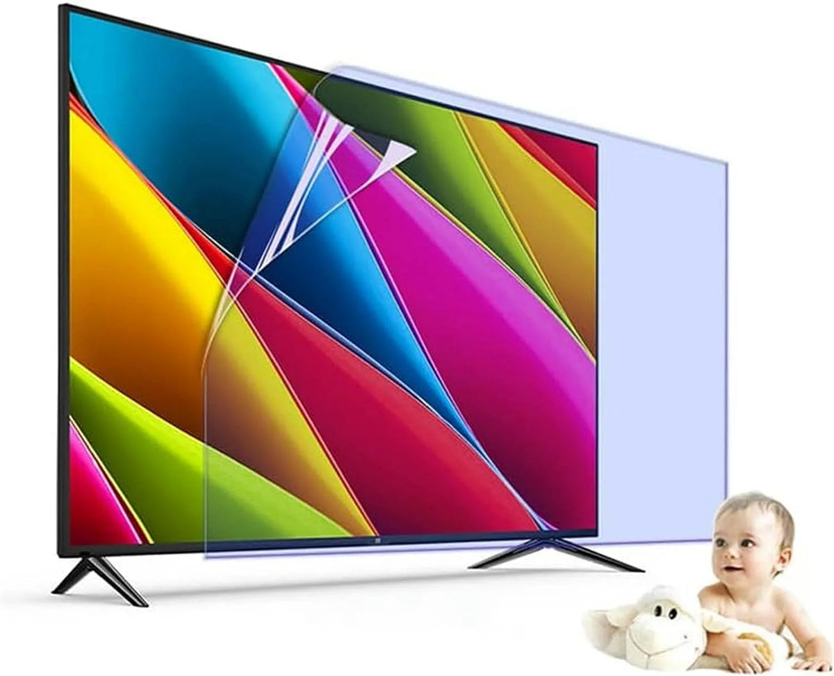 AYCDL 77tommer, Skærmbeskyttelse til TV, 77inch TV skærm beskyttelse for 75- 85 Tommer Standard eller buede skærme, Sort, 77inch, 1722x993mm