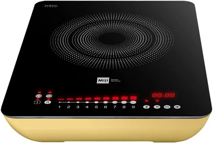 Miji Design Germany, Kogeplader, Miji Star 3 ECO Trend, sand, induktionskogeplade med 2300 Watt, enkelt induktion, Sort, 2300 W, 40 x 30 x 7