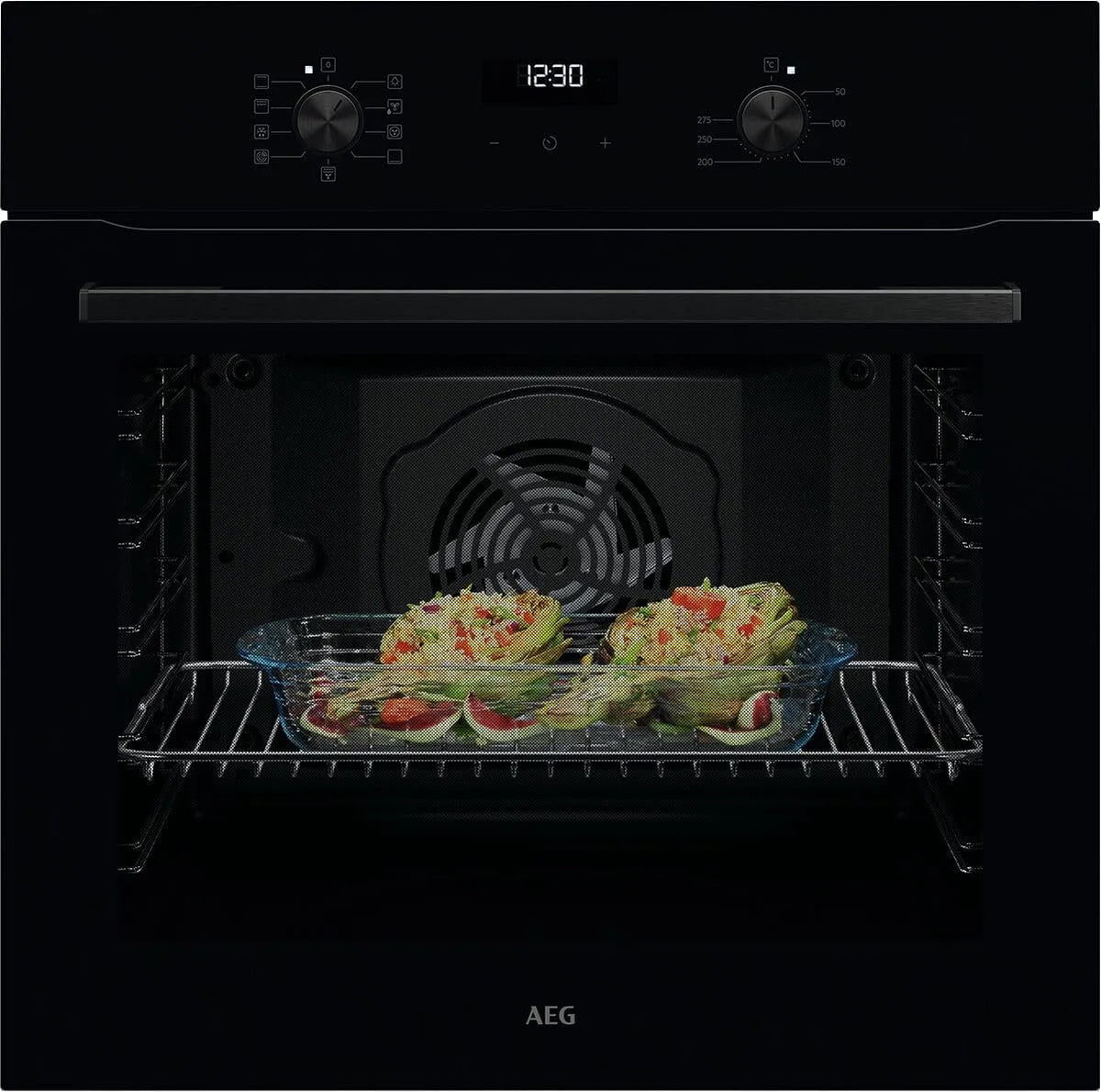 AEG TU5AB20WSK, Ovne, Build- in ovn, Serie 5 med ring varm luft: ensartet madlavning resultater på 3, Sort, 20W, 72 l, 1L