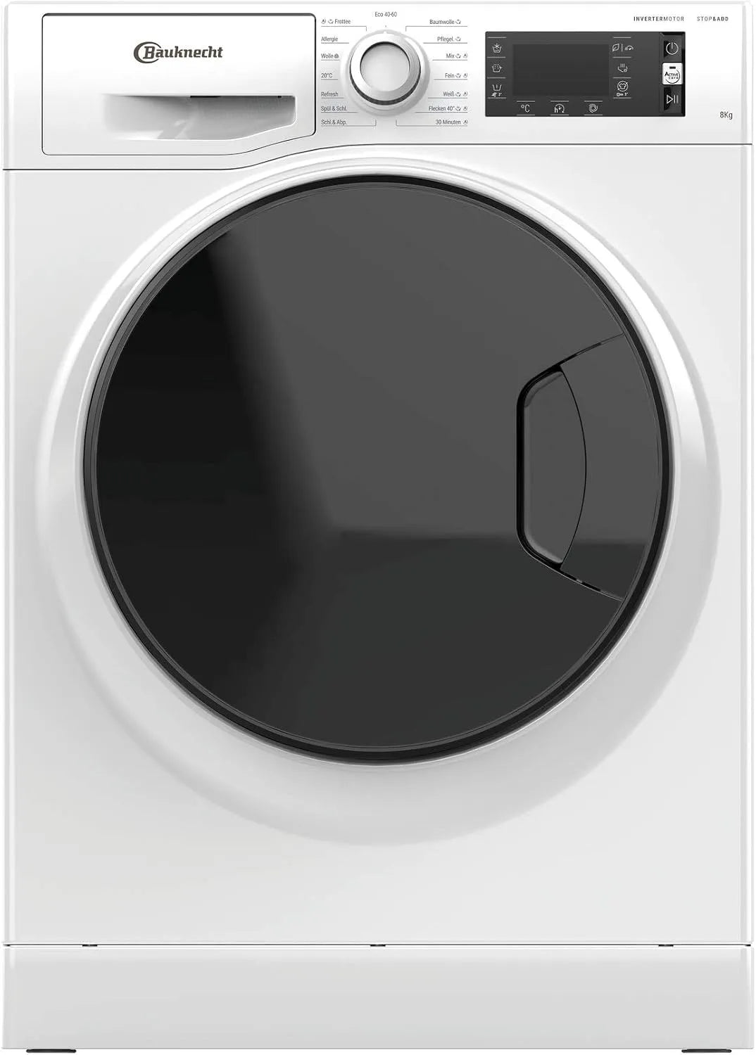 Bauknecht, Vaskemaskiner, W Aktiv 823 PS vaskemaskine front loader / 8kg / Aktiv Care Color + / kraftfulde, Hvid, 8kg