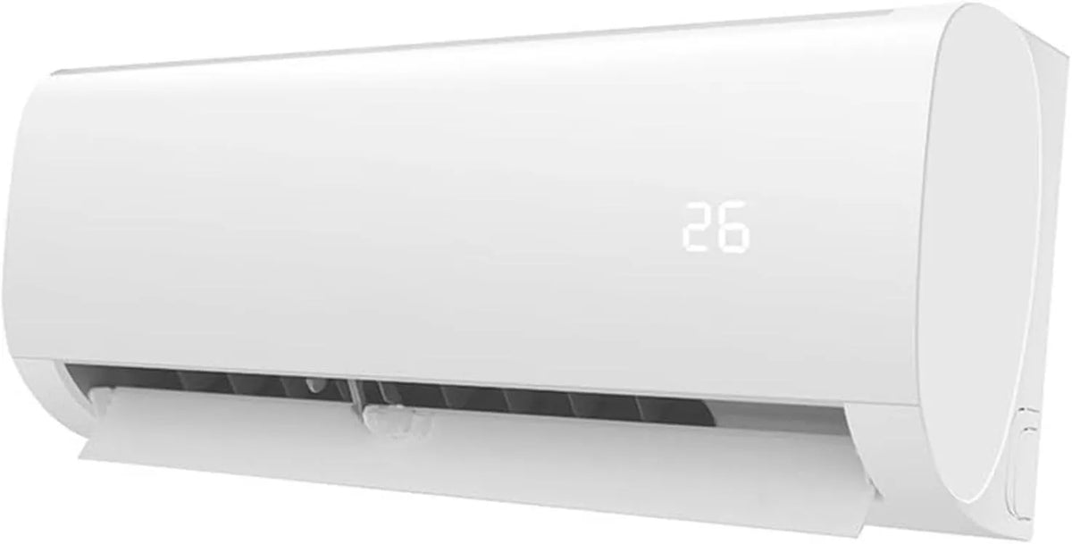 Generic 5-in-1, Luftkonditioneringsudstyr, 24000 BTU vægspaltet varmepumpeluft brugere, inverter kontakt med fjernbetjening, Grå, 24000 BTU