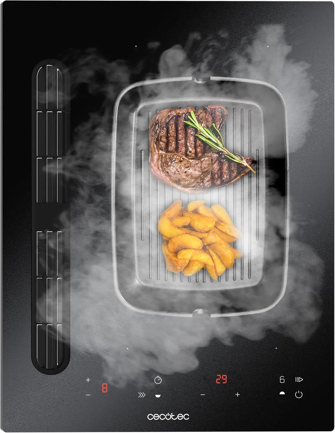 Cecotec, Kogeplader, Bolero Squad induktion hob IH 2200 FullFlex ShieldGlass. 40 cm, med udløser, 3500, Sort, 40 cm, 3500 W