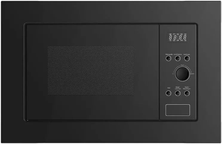 Midea MBWAG820AS7-BK MBWAG820AS7, Mikrobølgeovne med grill, BK Mikrobølgeovn med Grill Rotary plade Sort 800 Watt, 20 l madlavning kammer, Sort