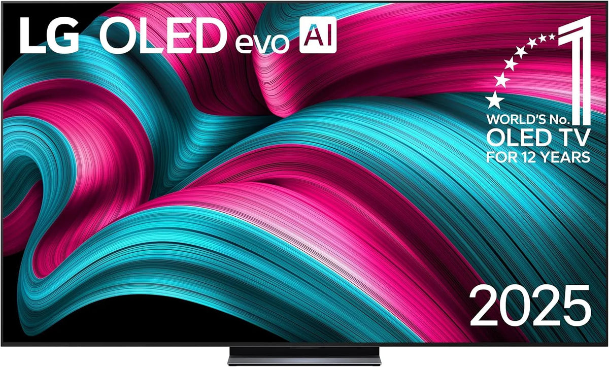 LG OLED83C54LA Gen8, TV'er, TV 83 inches (210 cm) 4K OLED Evo AI TV (α9 4K AI processor, webOS 25, 120Hz (VRR, Sort, 54L, 83 inch, 210 cm, 4K
