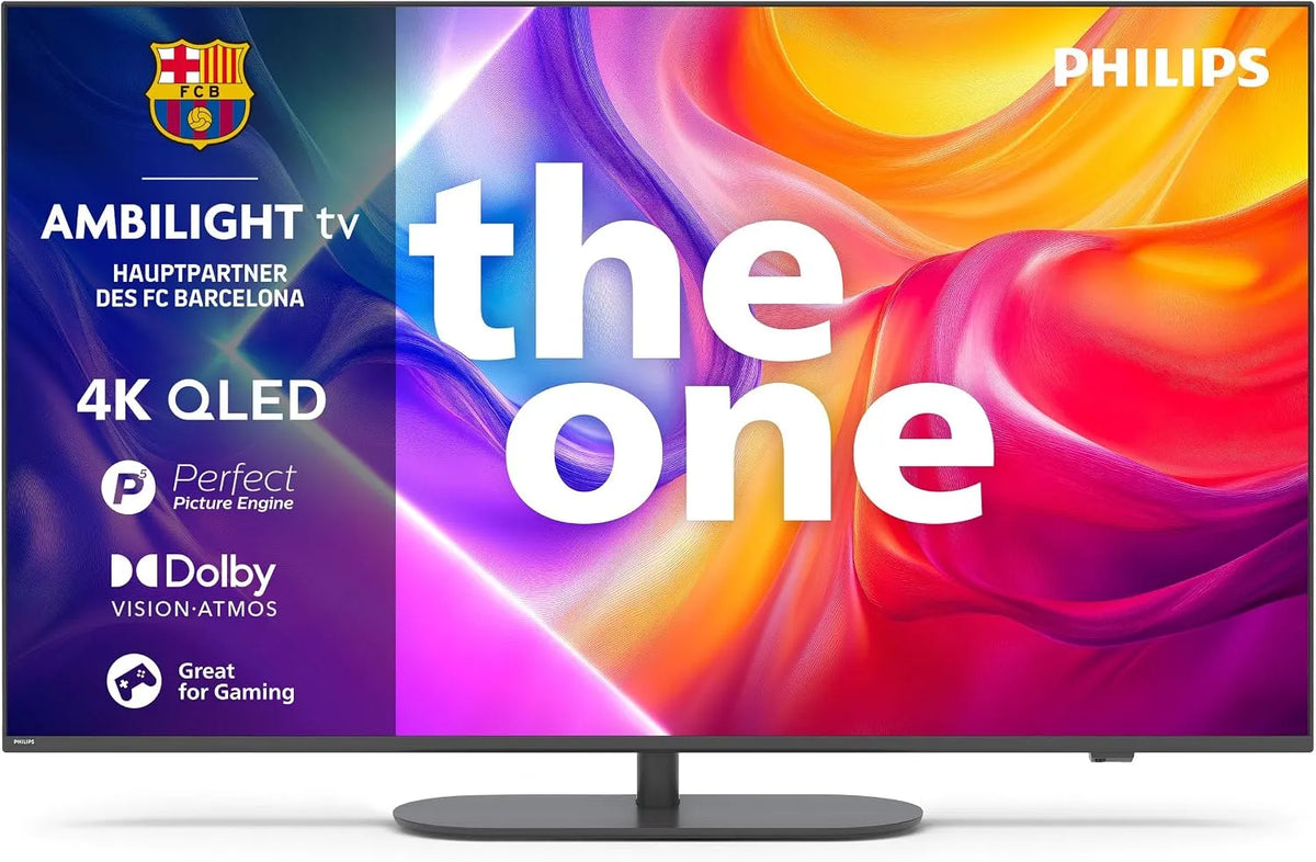 PHILIPS 65PUS9000, TV'er, One 65- tommer 4K QLED Ambilight TV, Titan OS, Sort, 4K, QLED