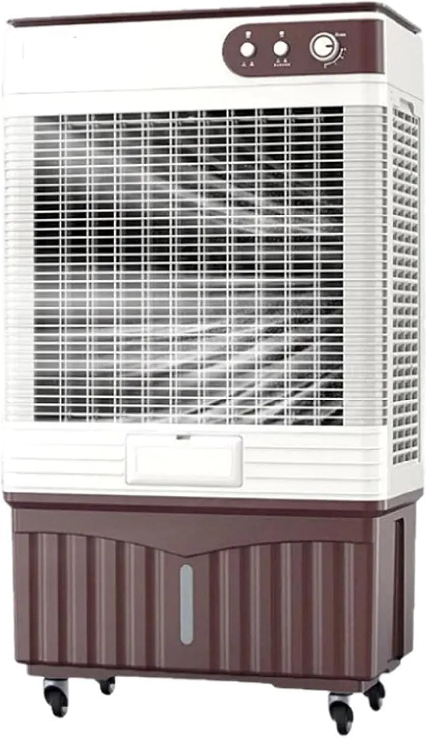 WTJDCCY, Mobile klimaanlæg, Bærbar mobil aircondition med 60 liter vandtank, 3 hastighedsniveauer, Hvid, 60 l, 60 x 40 x 111 cm, 210 W, 220 V