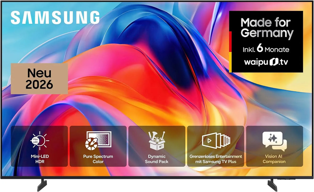Samsung M70H, TV'er, Mini LED 4K 85 inches (214 cm), UHD TV, Mini LED HDR for imponerende detalje, Sort, Mini LED, 4K, 85 inch, 214 cm