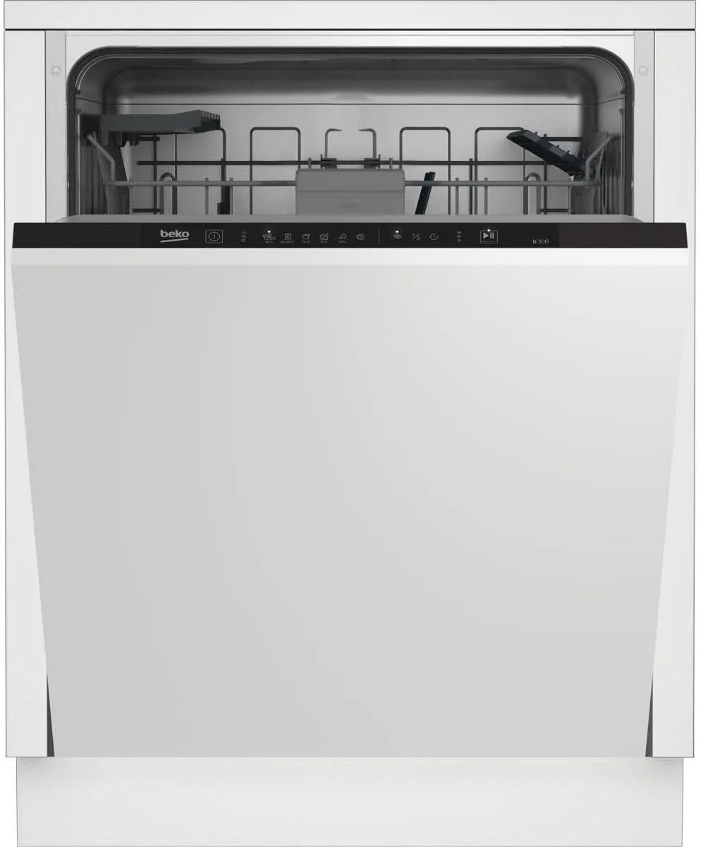 Beko BDIN16430 b300, Opvaskemaskiner, 60 cm, built- in opvaskemaskine 60 cm fuldt integreret, for 14 skræddersyede lofter, 3, Sølv