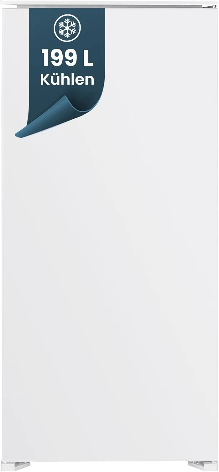 homeX CB1991E, Køleskabe uden køleskab, bygning-i køleskab uden fryser 122cm niche 199 liter, Hvid, 122cm, 199 l, 1 g, 100 kW