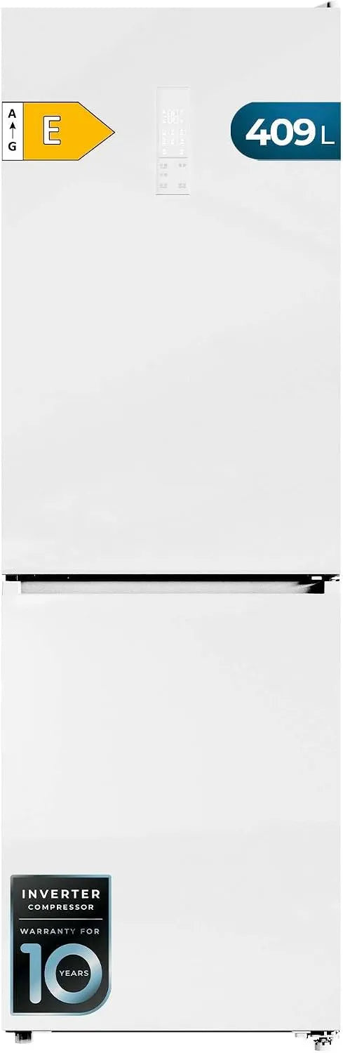 Cecotec, Køle-/fryseskabe, køleskabe-fryser kombination Bolero CoolMarket Combi 409 hvid glas C. 409 L, Hvid, 409 W, 409 L, 184, 6 cm, 59, 5 cm