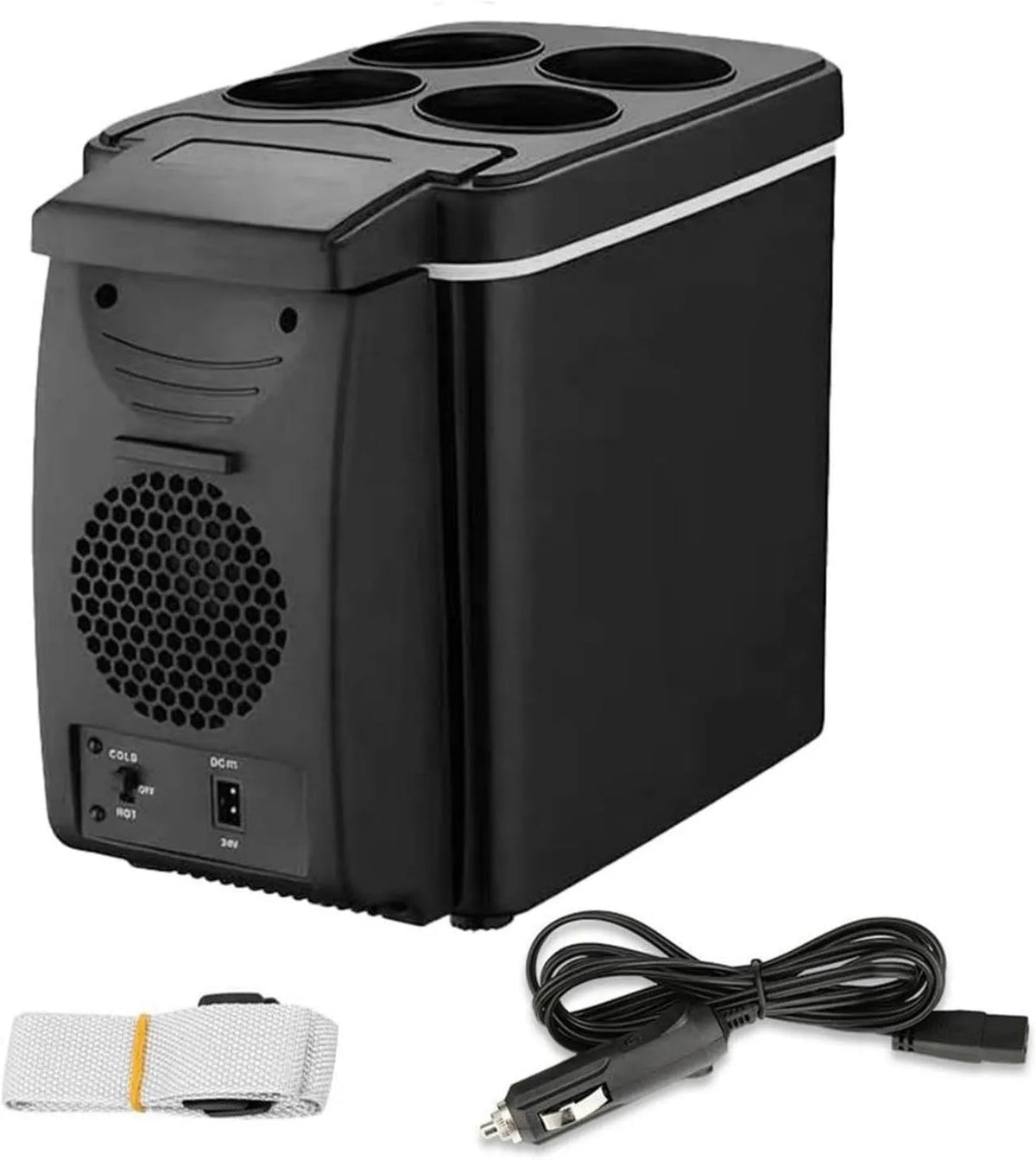 Genérico, Ismaskiner, Fryser, 12 V, bil varme, 6 l, bærbar, elektrisk, til transport, Hvid, 60 g, 5 x 18