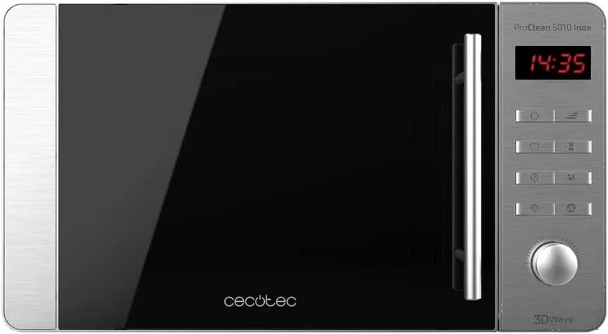 Cecotec, Solo-mikrobølgeovne, mikroovn Proclean 5010 Inox, 700W, 20L, Sølv