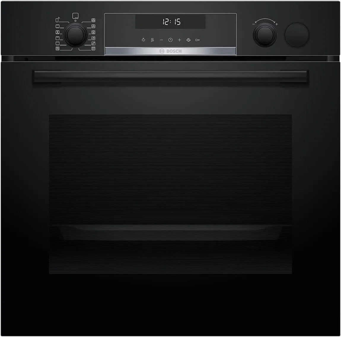 Bosch 3D-Hei HRG578CB7, Ovne, Serie 6, Smarter Build- in Bagning Oven med Steam Assistance 60 x 60 cm, Lavet i, Sort / sølv, 60 x 60 cm
