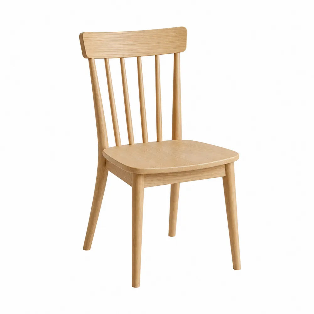 Silla de comedor de madera de roble