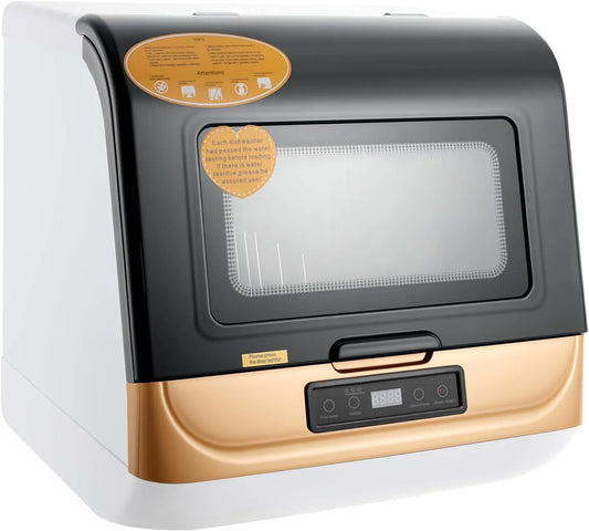 AHSSBSA, Bordopvaskemaskiner, Opvaskemaskine Multifunktionel bordopvaskemaskine 800W 220V 3 Vaskemåder 4-6, Hvid, 800W, 220V, 3 V, 50 Hz