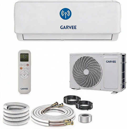 Acekool, Split-klimaanlæg, Energieffektiv delt aircondition 18000 BTU A + + - R32 Kølemiddel - Wall Assembly, Hvid, 18000 BTU, 2 cm