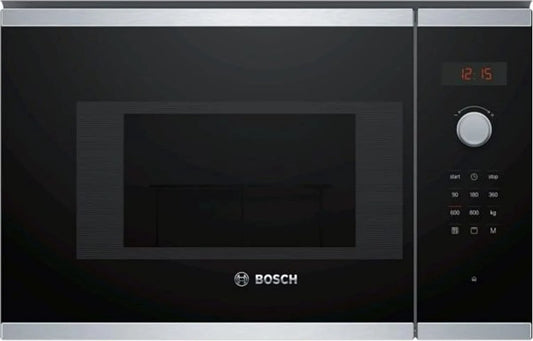 Bosch bel523ms0, Multifunktionelle mikrobølgeovne, build- i 20L 800 W sort, rustfrit stål - mikroovn (build- in, 20 L, 800 W, Sort / sølv