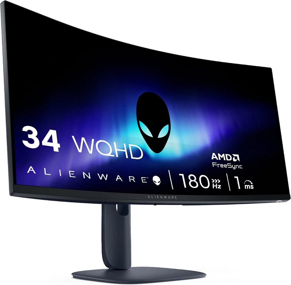 Alienware AW3425DWM, Skærme, 34 Gaming Monitor, WQHD (3440x1440), 180Hz, VA, 1ms, Sort, 34 G, 3440x1440, 3 g