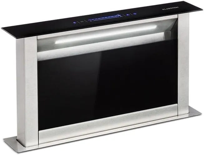Klarstein, Bordemhætter, Clearstein Royal Flush Eco range hætte 60 cm - A + + energieffektivitet, 604 M3 /, Sølv, 60 cm, 51 dB, 60 x 73 x 9 cm