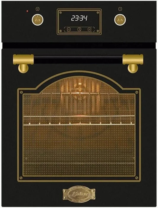 Kaiser, Ovne, Build- in Bagning Oven EH 4796 AD, Retro Bagning Oven Build- in Bagning Oven 45, Sort / sølv, 45 cm, 50 L, 5 × 45, 0 × 55