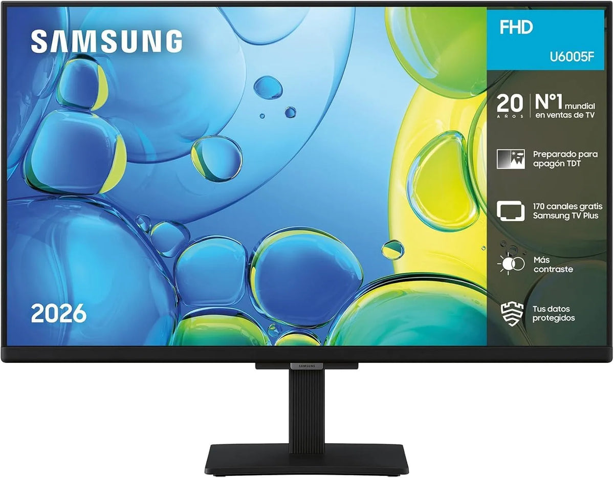 Samsung F6005, Bærbare TV'er, Fuld HD-tv Smart TV Plus, OTS Lite, HDR Knox Sikkerhed, kan streame UHD 4K indhold, Sort, 4K, 170 g