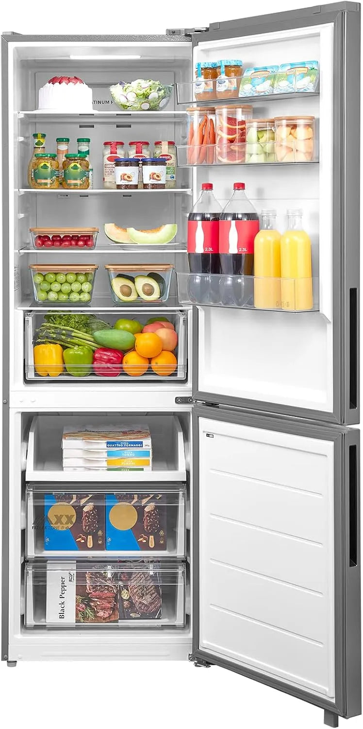 Midea, Køle-/fryseskabe, Idea 401L kølerfryser, 186cm, NoFrost, Multi- luftstrøm, mellemrums-MASTER, Sort, 401L, 5 x 186 x 67 cm, 130 l