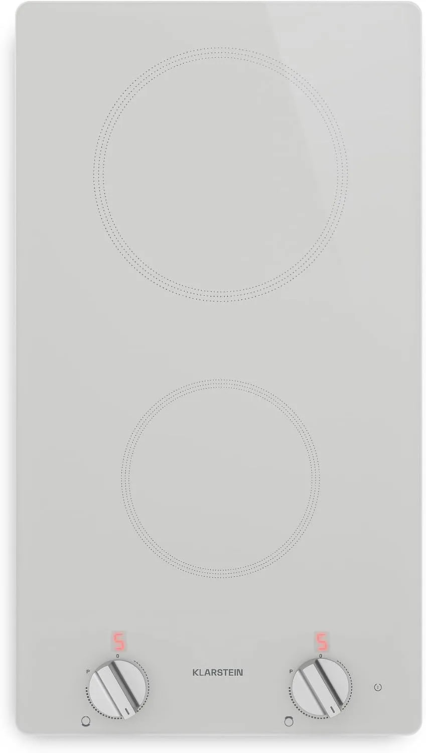 Klarstein 2-Zonen, Kogeplader, Kochholdt induktionsbeholder - 2 zoner, 3500W boost, roterende knop, resterende, Sort, 3500W, 30cm, 14 cm
