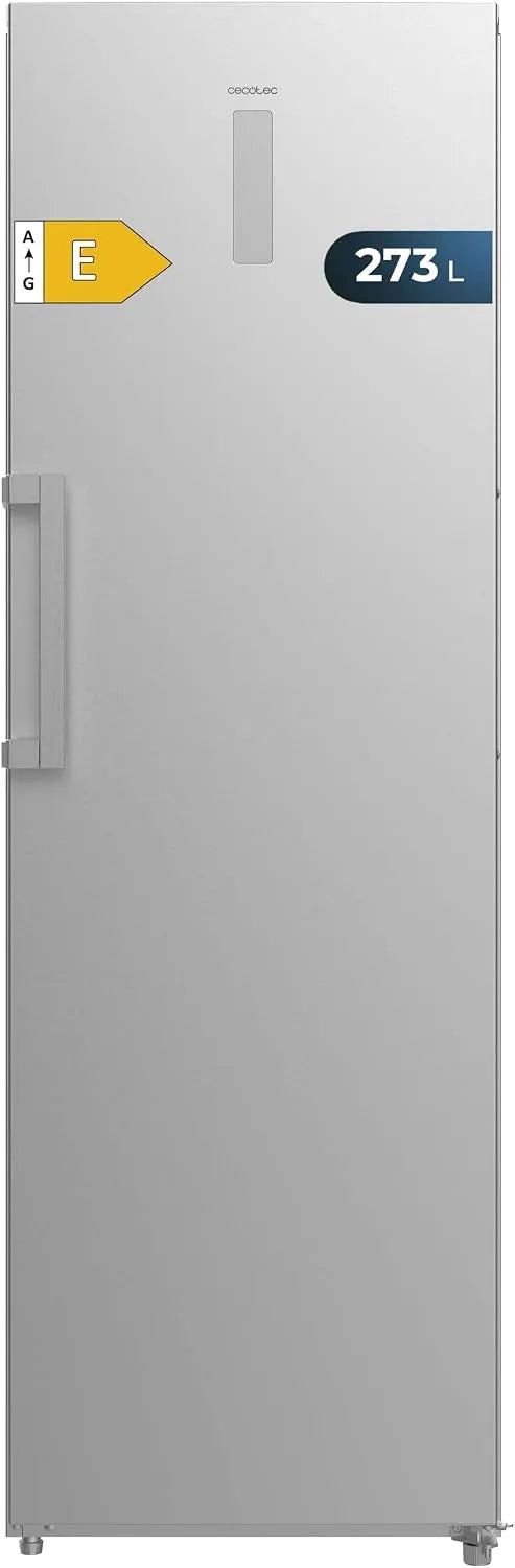 Cecotec, Fryseskabe, Bolero CoolMarket UF 273 Inox E Lodret fryser, 273 l, 185 cm høj, Total No Frost, Sølv, 185 cm, 41 dB