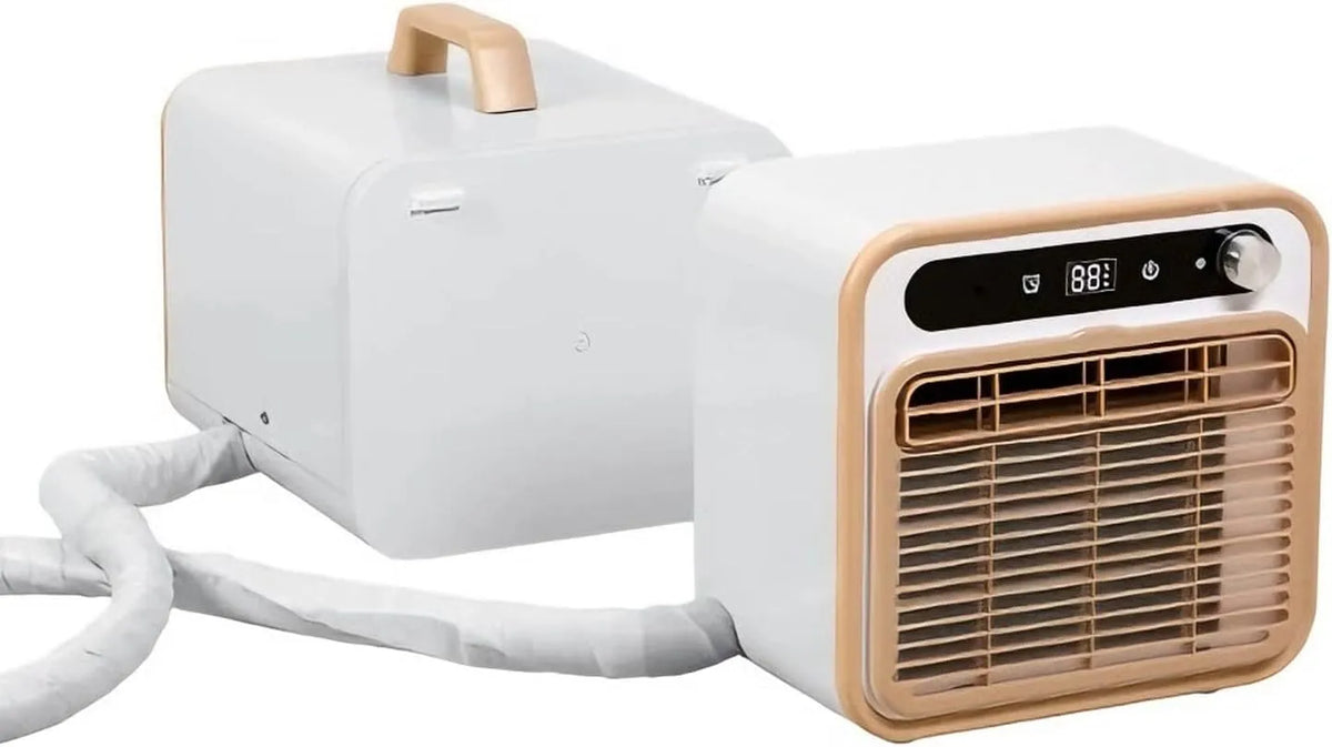 Generic, Split-klimaanlæg, 5000 BTU Split AC-enhed, stille 40dB drift med berøringsbetjening, 12H timer til, Grå, 5000 BTU, 40dB, 55 dB, 110V
