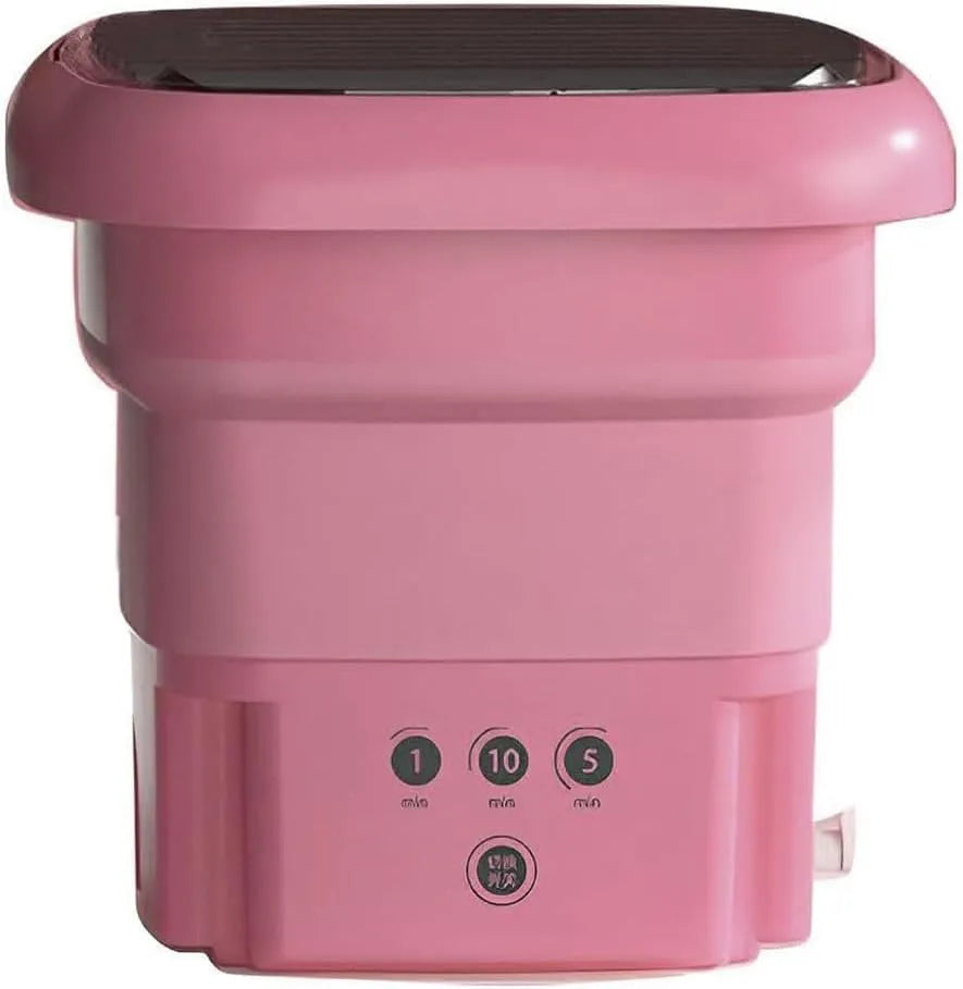 LANMFU, Rengøringsmidler, Bærbar minivaskemaskine, 6, 5 liter, foldbar vaskemaskine, med 3, Hvid, 5 l, 36W, 20, 5 cm, 26 cm