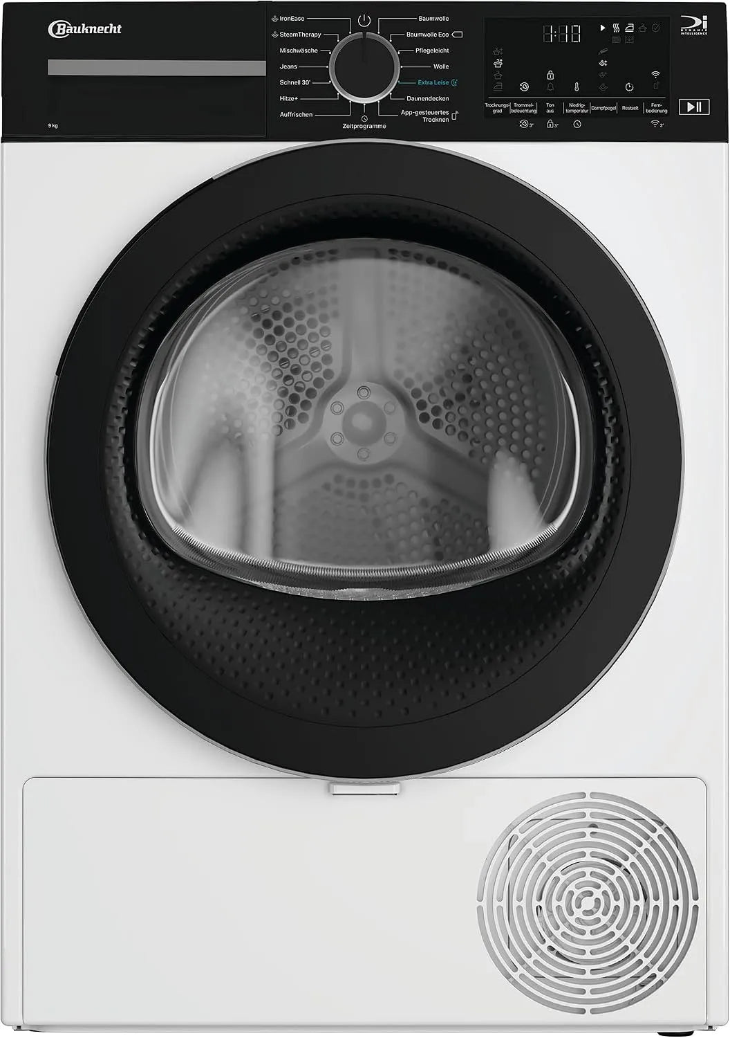 Bauknecht, Varmepumpetørretumblere, BD 9C WBS Heat Pump Drier / 9 kg / Præcision Dry - Intelligent tørring / Inverter, Sort, 9 kg, 127 l, 195 kW