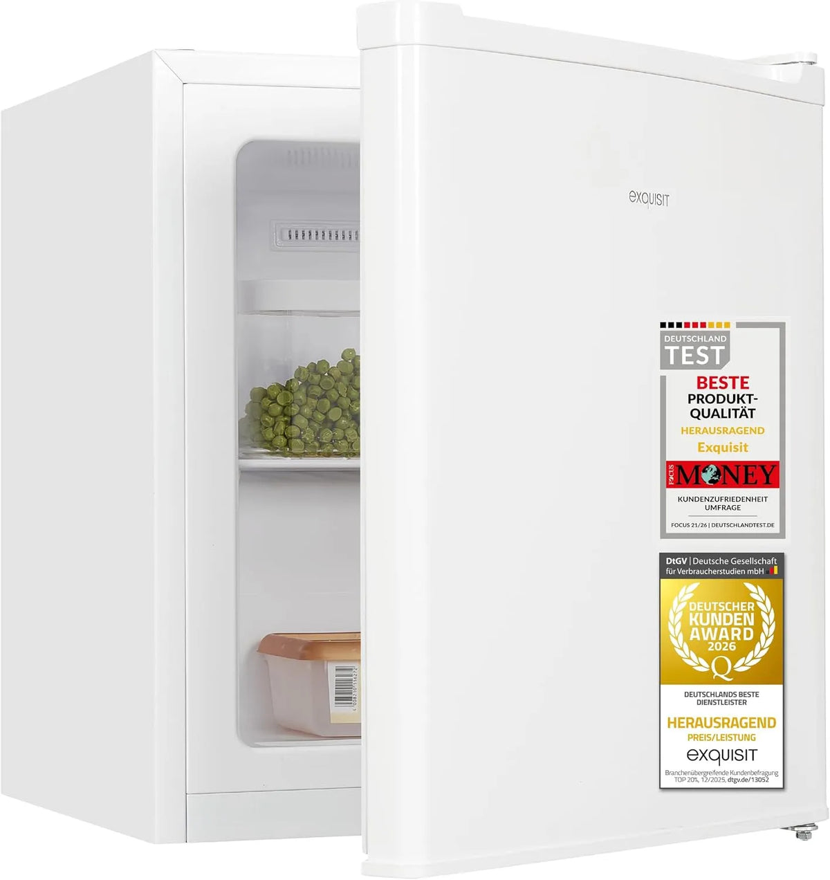 Exquisit GB505-040E GB505, Minifrysere, Udsøgt - 040E Mini Freezer - 33l Fryser Hvid, 33l, 33, 0 l, 2, 4 kg, 40 dB