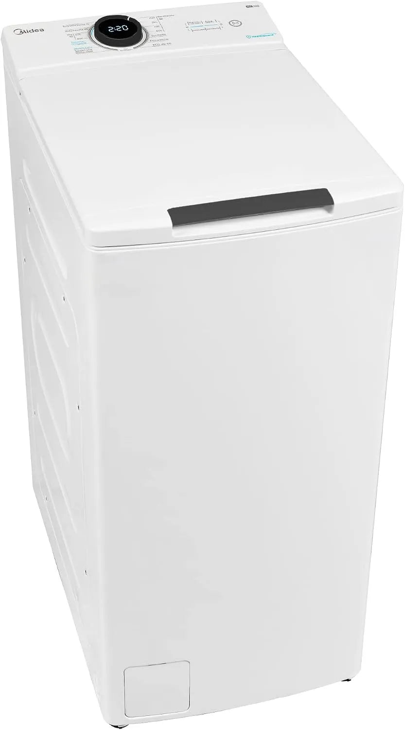 Midea MF100T80B-13A MF100T80B, Vaskemaskiner, 13A Toploader vaskemaskine 8kg / AquaStop / XL døråbning / Soft Opener / Inverter, Hvid, 8kg