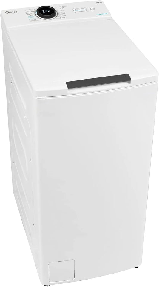 Midea MF100T80B-13A MF100T80B, Vaskemaskiner, 13A Toploader vaskemaskine 8kg / AquaStop / XL døråbning / Soft Opener / Inverter, Hvid, 8kg