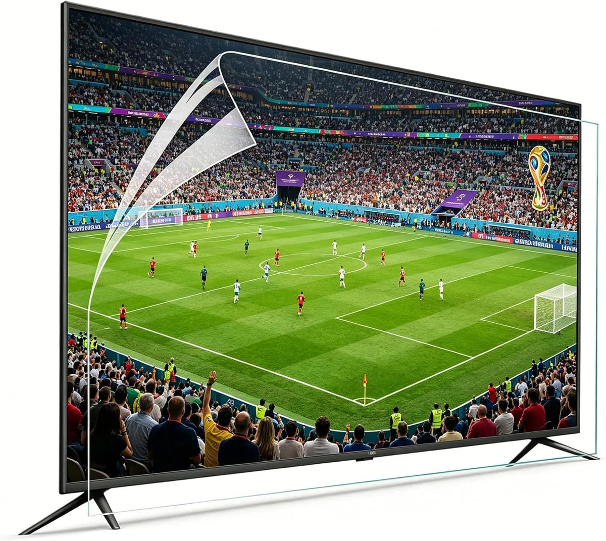Generisch, Skærmbeskyttelse til TV, 55 tommer anti-refleksion film tv til LED / LCD smart-tv (1211x682), Sort, 1211x682, 392mm, 37 inch