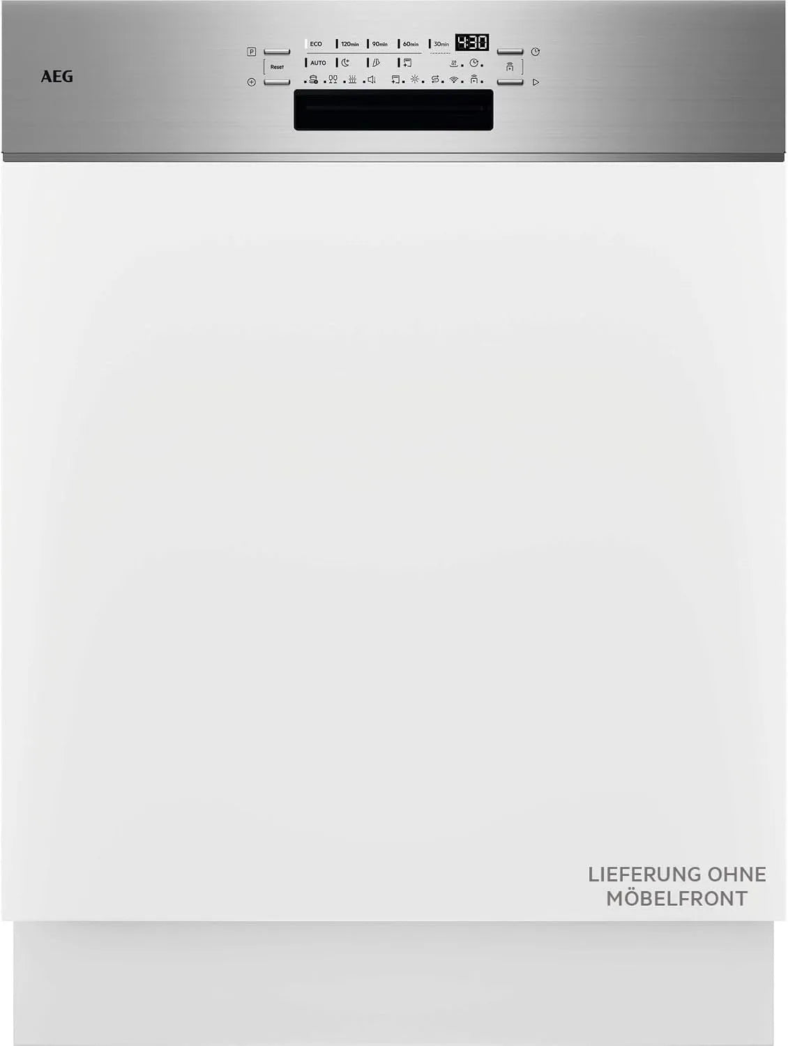 AEG GT8200A2SCM, Opvaskemaskiner, 60 cm, Delvist integreret 8000 opvaskemaskine, smart WiFi opvaskemaskine, alsidige, Sølv, 38 dB