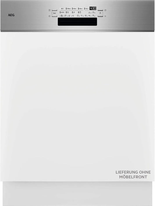 AEG GT8200A2SCM, Opvaskemaskiner, 60 cm, Delvist integreret 8000 opvaskemaskine, smart WiFi opvaskemaskine, alsidige, Sølv, 38 dB