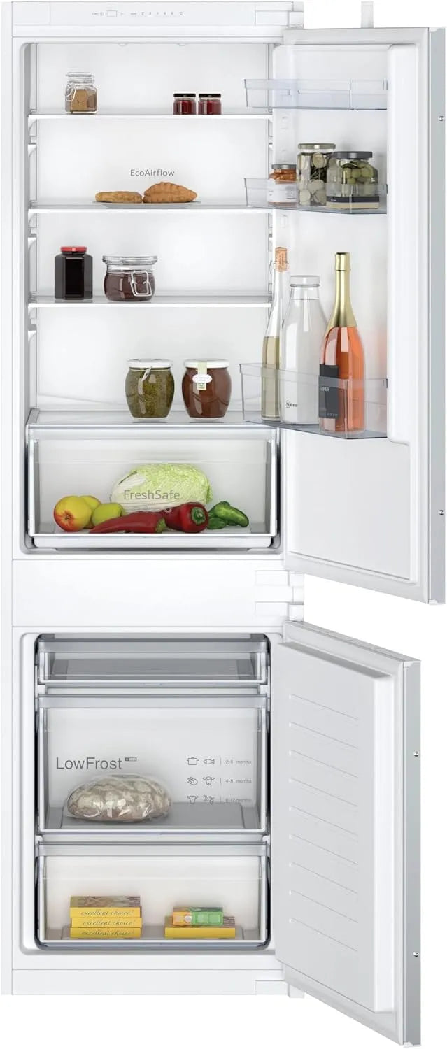 Neff KI5861SE0 177.2x54.1cm, Køle-/fryseskabe, N 30, FreshSafe, køleskabe -fryser, brugbar kapacitet i alt: 265; 39 dB, Hvid, 2x54, 1cm, 39 dB