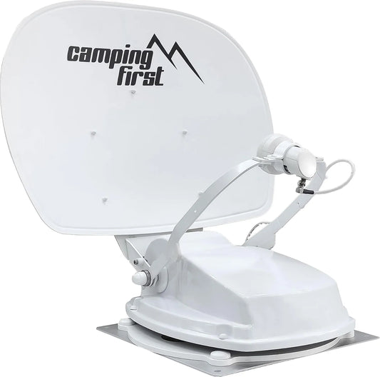 Camping First, Satellitretter, Satmex 55 Plus - Fuldt automatisk Satellit Antenna - hvid, 55 cm, 16 cm, 12, 75 G, 10, 7 G