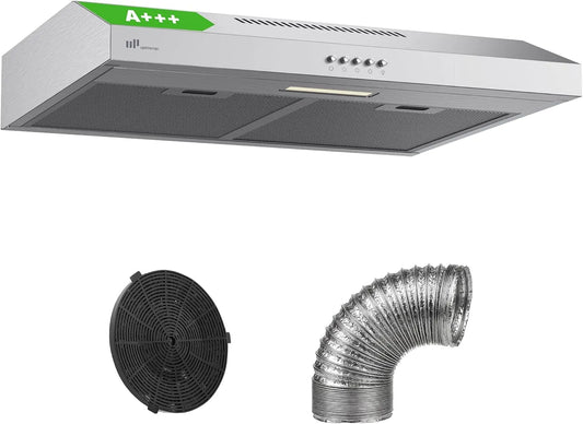 Upstreman HU60, Underbyggede emhætter, A + + + + rækkevidde hætte 60 cm understruktur, sølv, 60 cm, 6 kW, 1, 5 W, 61 dB