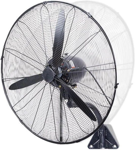TYH 80cm/31.5in 90-Grad-oszillation, Vægtlodder, Industriel vægventilator til væginstallation Med 90 graders svingning, robust, Hvid, 80cm, 90 g