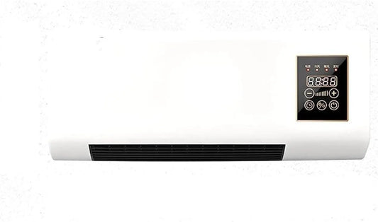 WKZBQVTHJGS, Mobile klimaanlæg, Bærbar vægventilator med fjernbetjening - Stille Mini Cooler 8H Timer uden vindue, Hvid, 45dB, 60W, 2 v, 1 l