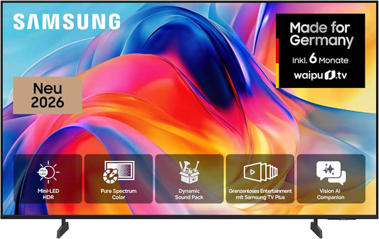 Samsung M70H, TV'er, Mini LED 4K 43 tommer (108 cm), UHD TV, Mini LED HDR for imponerende detalje, Sort, Mini LED, 4K, 108 cm, 144Hz